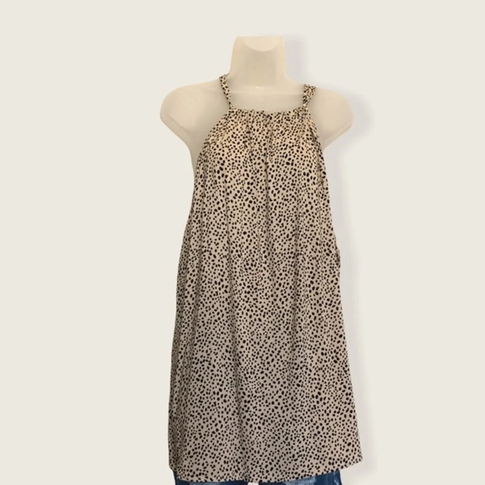 Plus Size Leopard Print Halter - Picture 2 of 5
